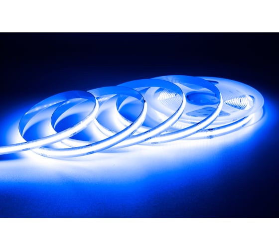Изображение товара Общее освещение светодиодной лентой Apeyron 3м, 24В, 14Вт/м, COB, 512д/м, IP20, син. / 212ОО