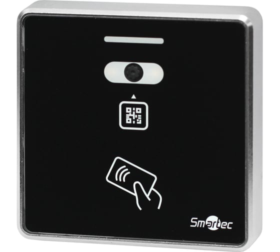 Изображение товара Считыватель QR-кода и EM карт Smartec ST-PR144QEM-BK, интерфейс Wiegand, QR-код 5-20 см, карта 3-6 см smkd0720