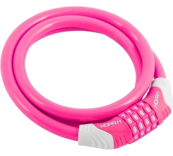 Изображение товара Велосипедный замок НОРА-М №31 размер - ф 10 х 1000 мм, розовый 18309