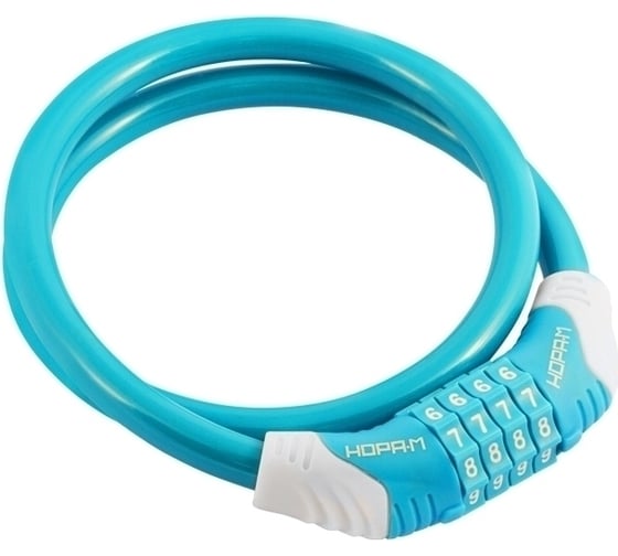 Изображение товара Велосипедный замок НОРА-М №31 размер - ф 10 х 650 мм, голубой 18304