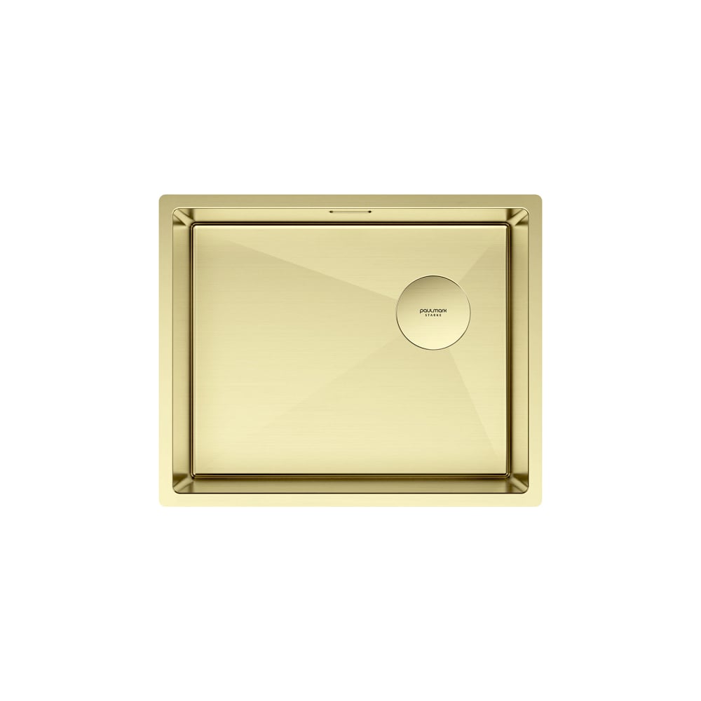 Изображение товара Мойка кухонная Paulmark NEXT-SKEW 54 UNI светлое золото нержавеющая сталь
