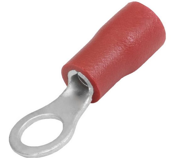 Изображение товара Наконечник кольцевой изолированный Pro Legend 1.25-4, 19 А, 22-16 AWG, красный, латунь луженая PL2974