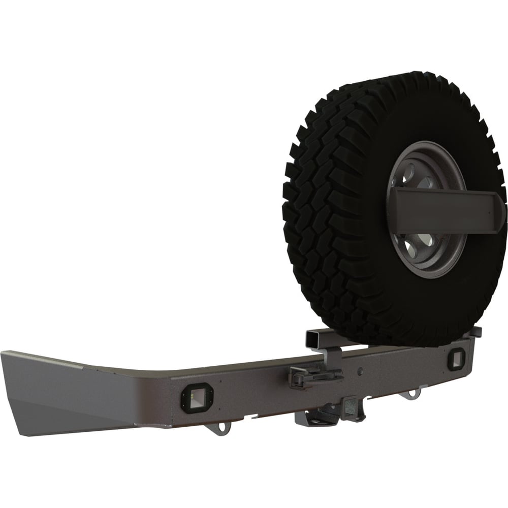 Изображение товара Силовой задний бампер STC для Lexus GX470 с креплением запасного колеса