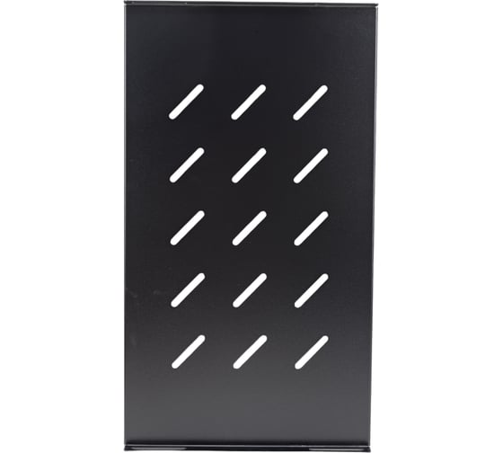 Изображение товара Полка Cabeus 19, перфорированная, для настенных шкафов глубиной 450 мм, черная, RAL 9004 SH-J018-WM45-BK
