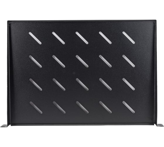 Изображение товара Полка Cabeus 19, перфорированная, консольная, 1U, глубина 315 мм, цвет черный, RAL 9004 SH-J017-1U-315-BK