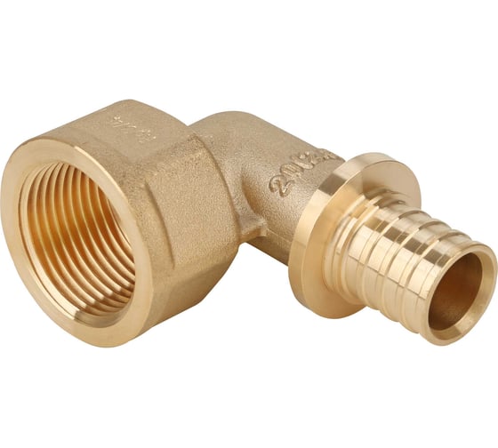 Изображение товара Угольник-переходник с внутренней резьбой Gappo латунный, 16-Rp 1/2" G1311.1604