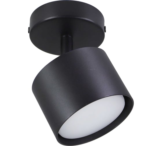 Изображение товара Светильник накладной поворотный потолочный MAXLIGHT CAST 201 GX53 BLACK, алюминиевое литье, круглый, GX53, черный, 85x85x130 мм 00-00001244