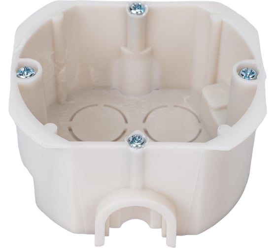 Изображение товара Установочная коробка Bylectrica для гипсокартона, с винтами диаметр 76, h 40 мм, К-210 исп.1