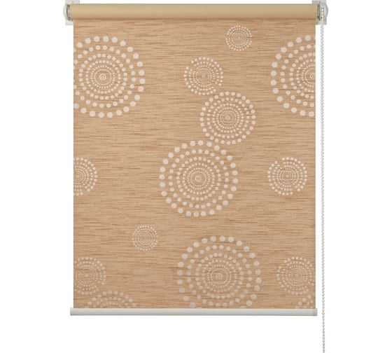 Изображение товара Миниролло ПраймДекор blackout эклиптика бежевый, 98х170 см 11098047