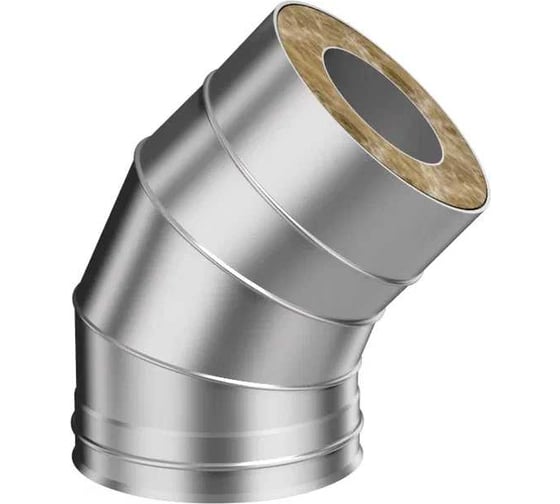 Изображение товара Колено сэндвича МЕТАЛЛИК И КО 135 градусов, 210x150 мм, AISI 430 0.50 AISI 430 0.80 (КОНДЕНСАТ) О0000071237