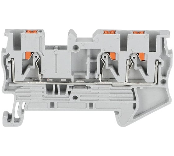 Изображение товара Клемма проходная CONTA CPT 2.5-TW GRAY 2.5 кв.мм, PUSH-IN CPT 2.5-TW Grey 00-00008677