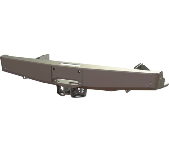 Изображение товара Бампер силовой задний STC Mitsubishi L200 2013-2015 (длинный кузов) с квадратом под фаркоп и площадкой под лебедку STC-ML200/13-BR-W