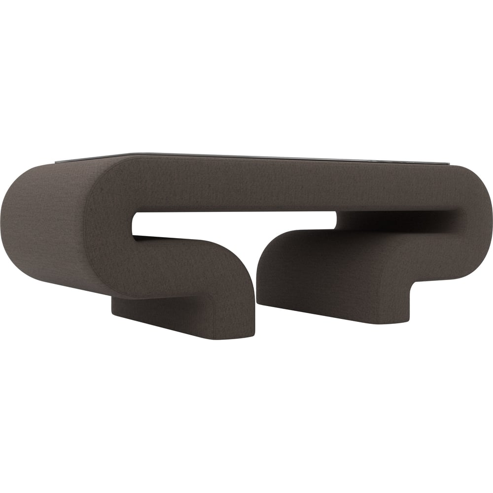 Изображение товара Стол Лига диванов Волна рогожка Амур коричневый современный стиль