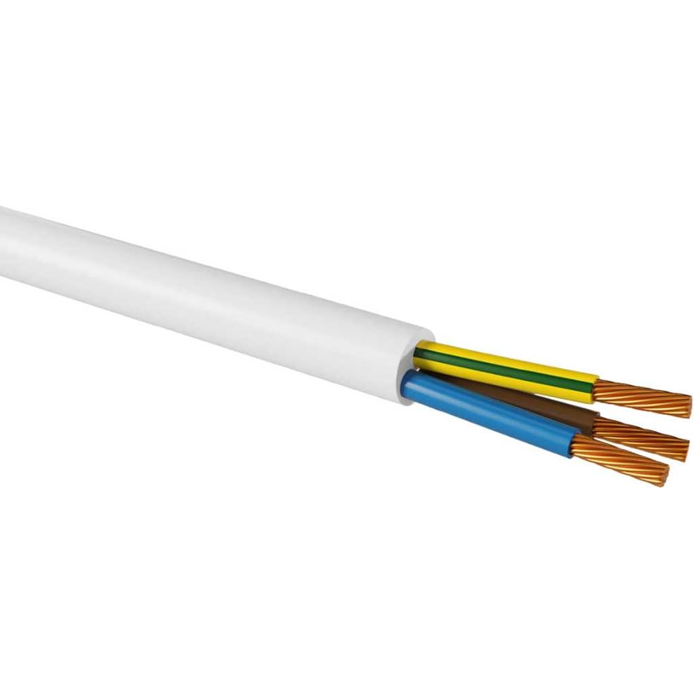 Изображение товара Провод TDM ELECTRIC ПРКС 3x2,5(N)-0,38 10м белый кабель для монтажа