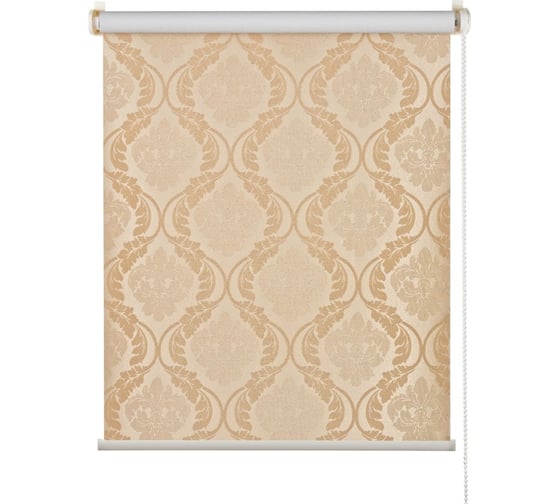 Изображение товара Рулонная штора ПраймДекор Дамаск blackout миниролло золото 73х170 см 23073074