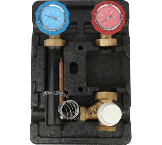 Изображение товара Насосная группа с термостатическим смесительным клапаном Gappo без насоса, 1", 20-70 С G1481