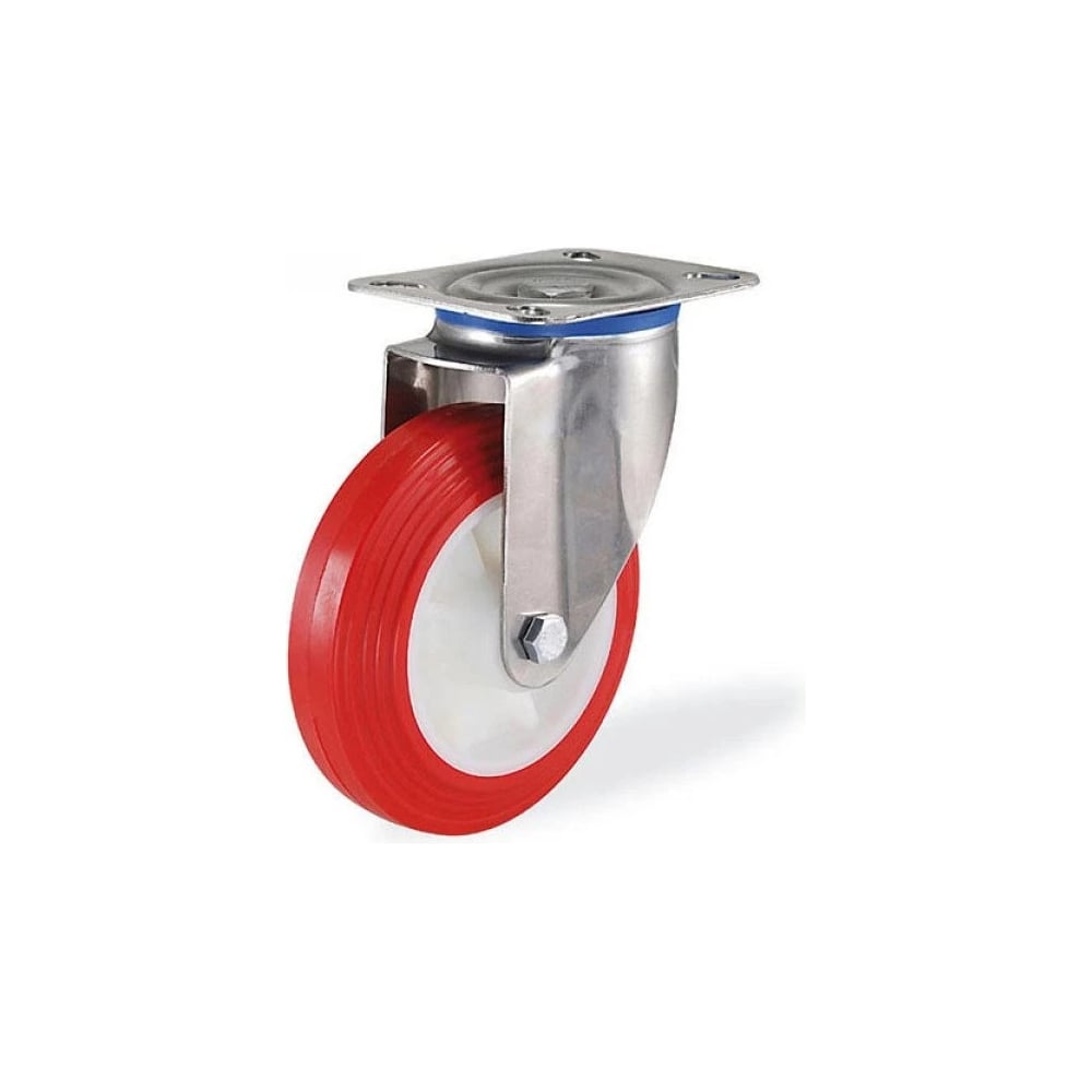 Изображение товара Поворотная колесная опора из нержавеющей стали 125 мм для гидросистем KAMA