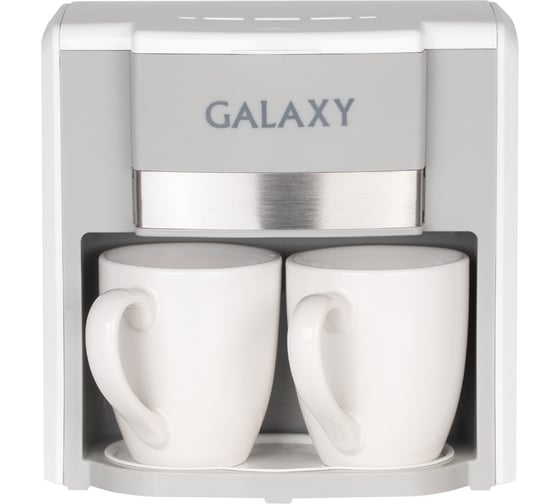 Изображение товара Кофеварка электрическая Galaxy LINE GL 0708, белая, капельная, 750 Вт, 0,3 л (2 чашки) 7010407081