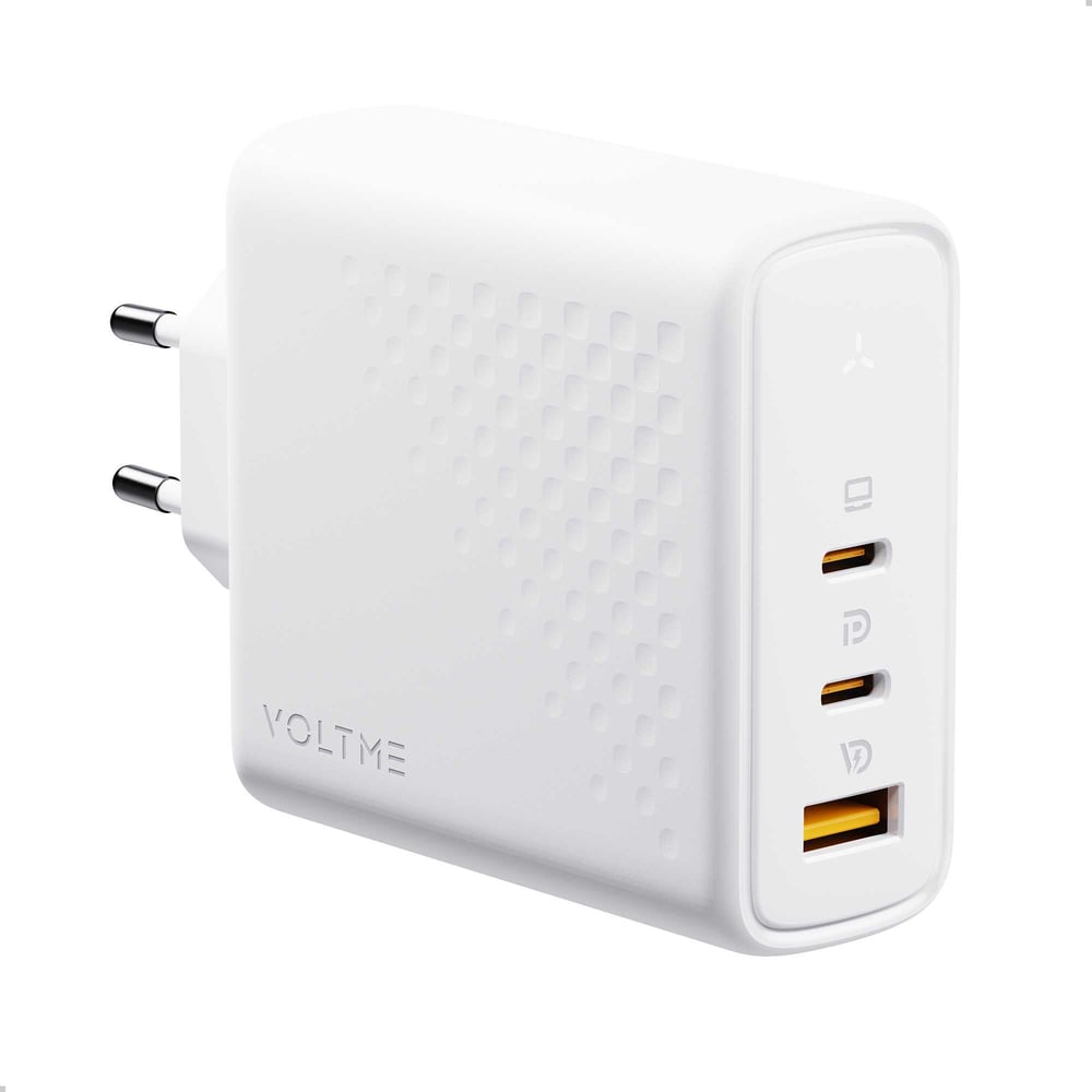 Изображение товара СЗУ VOLTME Revo 140CCA USB-C+USB-С+USB-A, GaN, 140W, PD3.1, QC5, белый V1153