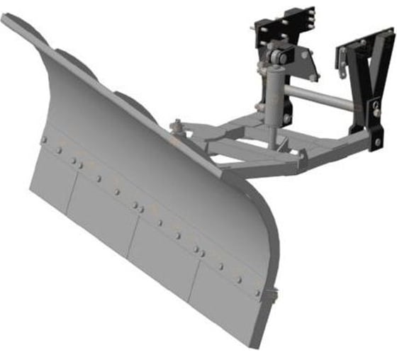 Изображение товара Отвал коммунальный с гидравлическим поворотом ООО "ТКМ-СЕРВИС" (L=2.0м) (2 г/ц, подъем и поворот отвала) для МТЗ-320 МКО-2ГП