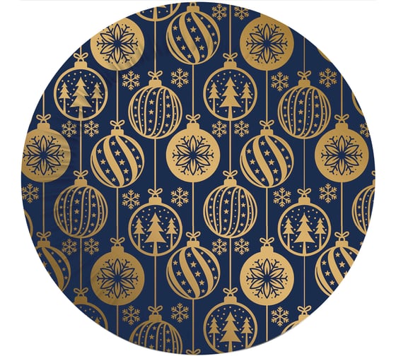 Изображение товара Набор бумажных тарелок ND Play Золотые шарики, 6шт, d=230мм 314044