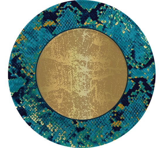 Изображение товара Набор бумажных тарелок ND Play Символ года. Змеиный узор-1, 6шт, d=180мм 314034