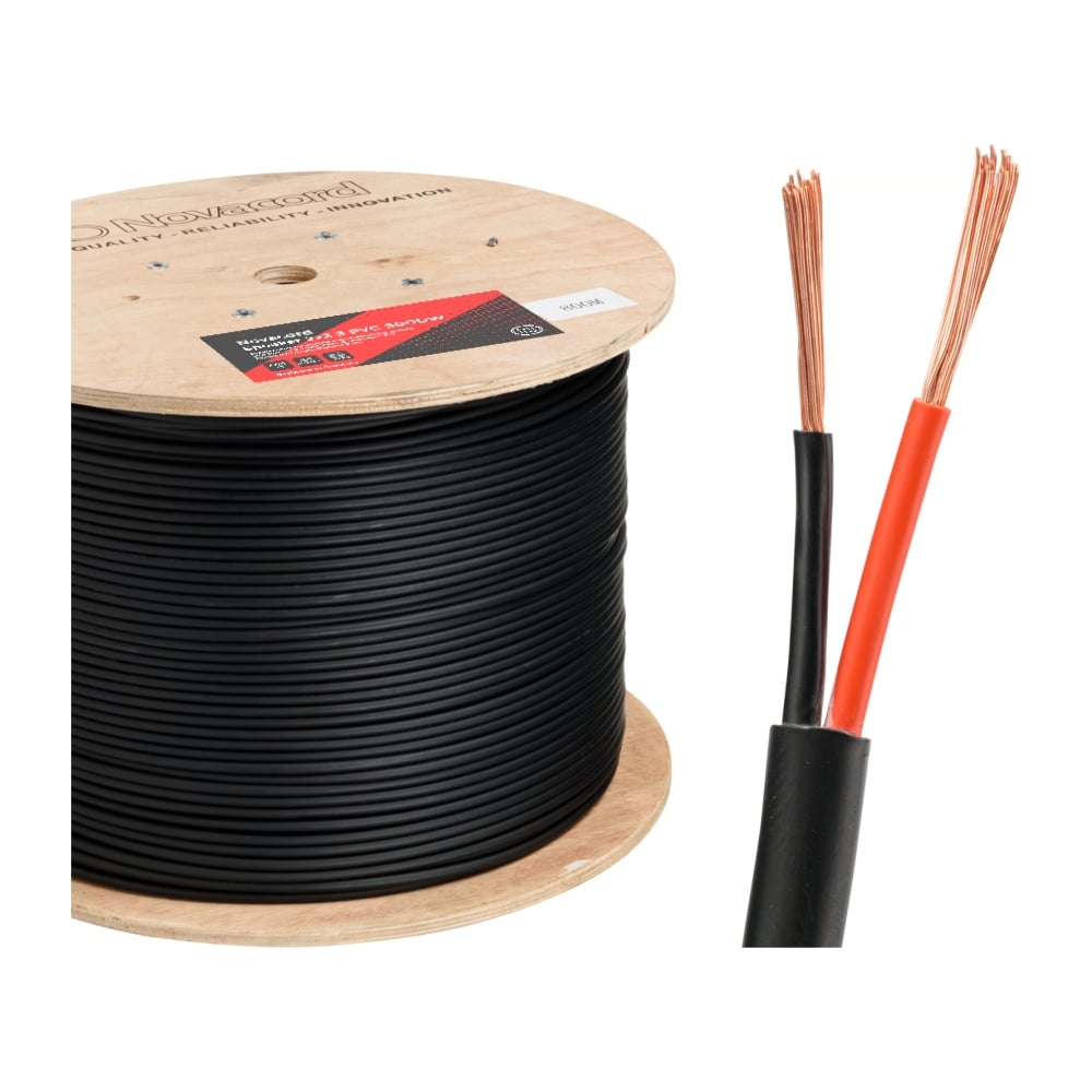 Изображение товара Акустический кабель Novacord 2x2.5 мм2 400м кабель для колонок и сабвуферов