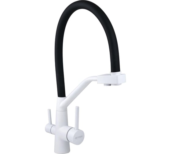 Изображение товара Сместитель с отдельным краном питьевой воды Гейзер Ниагара, белый 25762