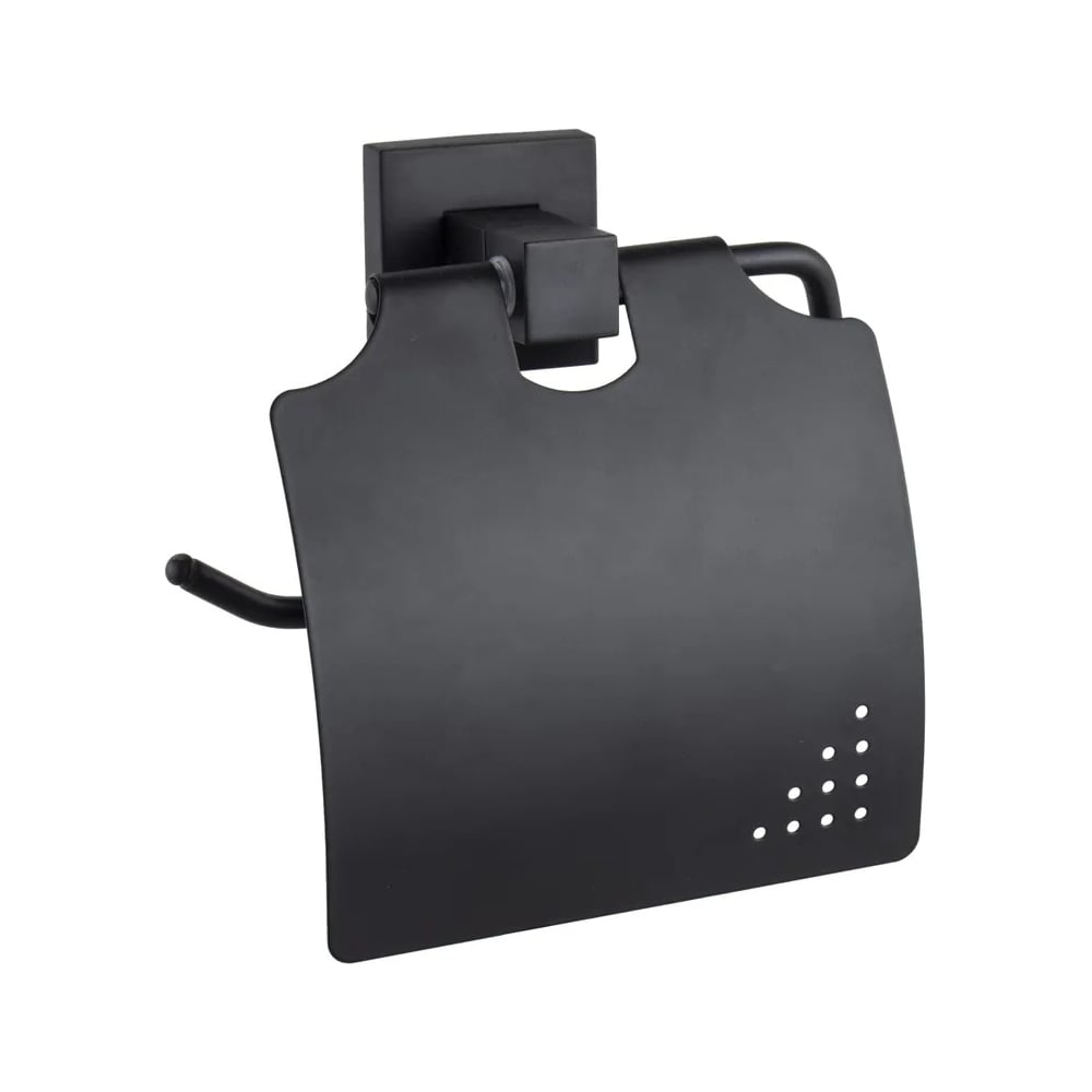 Изображение товара Держатель для туалетной бумаги Haiba черный HB8903 с крышкой