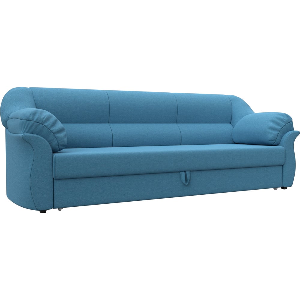 Изображение товара Диван прямой Лига диванов Карнелла голубой с механизмом дельфин