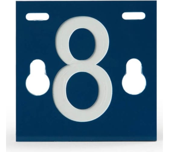 Изображение товара Табличка номера фидера №8 ЭНЕРВИК/ENSTO PEM241.8R 65x60x1.5 мм (1 шт.) PEM241.8R-1