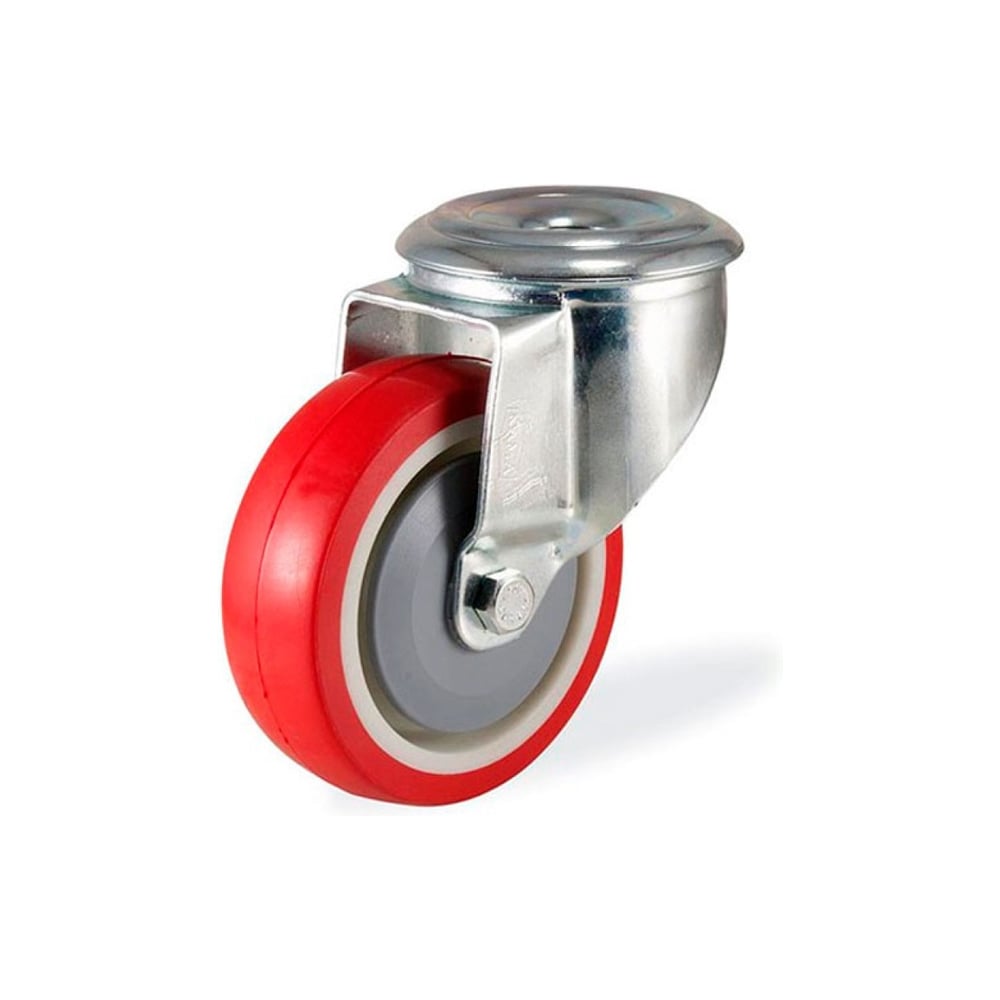 Изображение товара Поворотная колесная опора под болт KAMA 80 мм 3300-PUR-080 для аппаратных систем