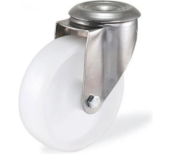 Изображение товара KAMA Поворотная колесная опора из нержавеющей стали под болт, 100 мм, K-S-3300-MMB-100