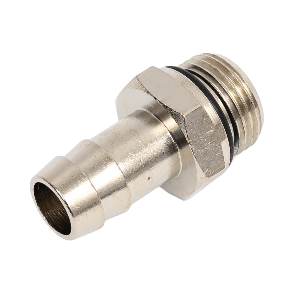 Изображение товара Штуцер BTI под шланг с резиновым кольцом 12 мм 3/8М никелированная латунь