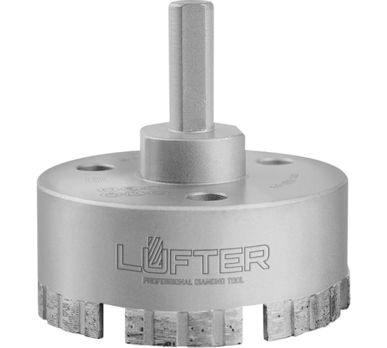 Изображение товара Коронка алмазная LUFTER TURBO LASER керамогранит, керамика 70 мм 027-70