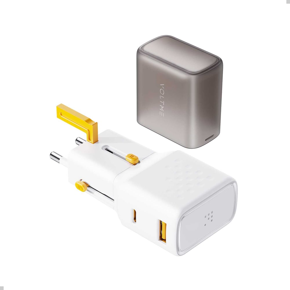 Изображение товара СЗУ VOLTME VITO 35 EzTravel универсальный адаптер 35W GaN USB-C USB-A белый