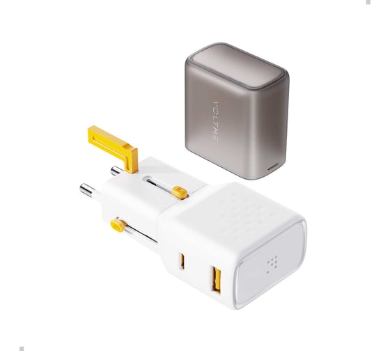 Изображение товара СЗУ VOLTME VITO 35 EzTravel Universal Travel Plug USB-C+USB-A, GaN, 35W, Белый F4028