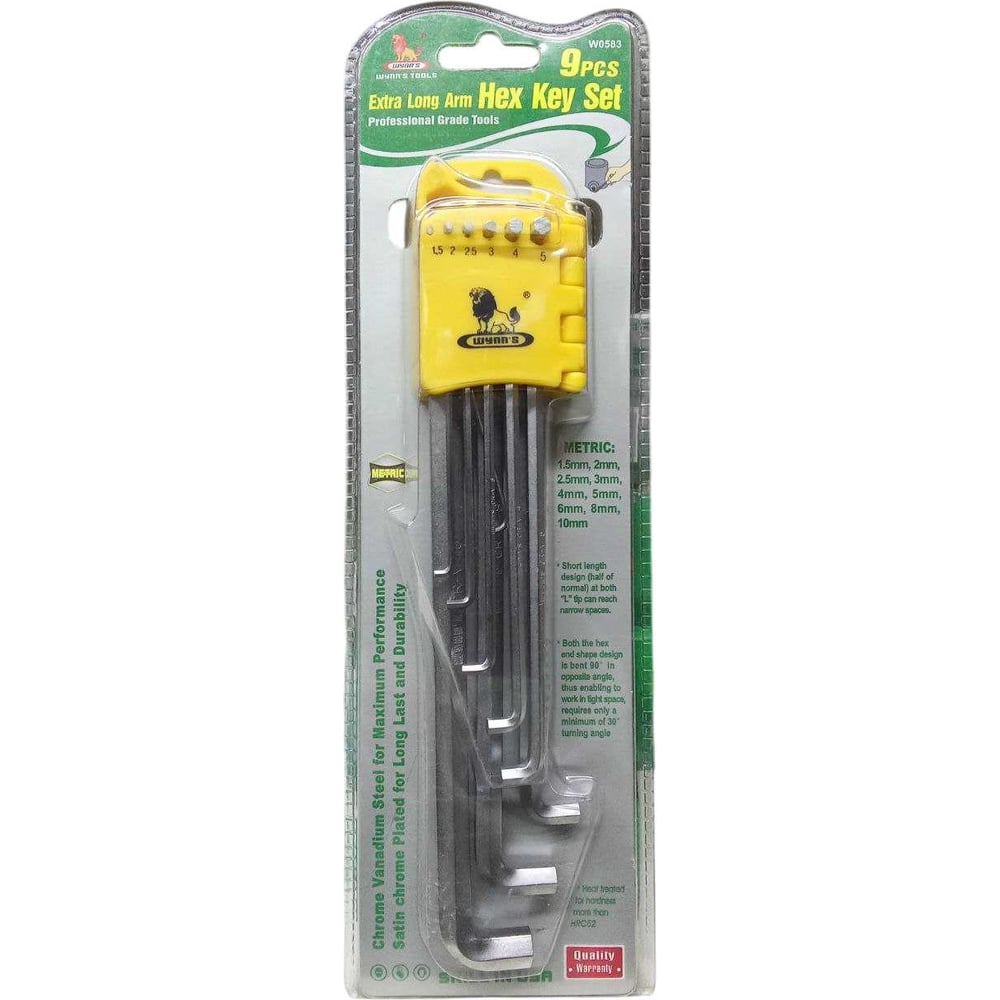 Изображение товара Набор шестигранных ключей wynns 9шт (1,5-10) W0583 00000027389