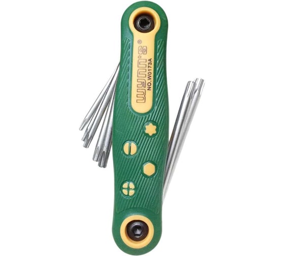 Изображение товара Набор шестигранных ключей WYNNS (звездочка) складной 8шт W0173A 00000017901