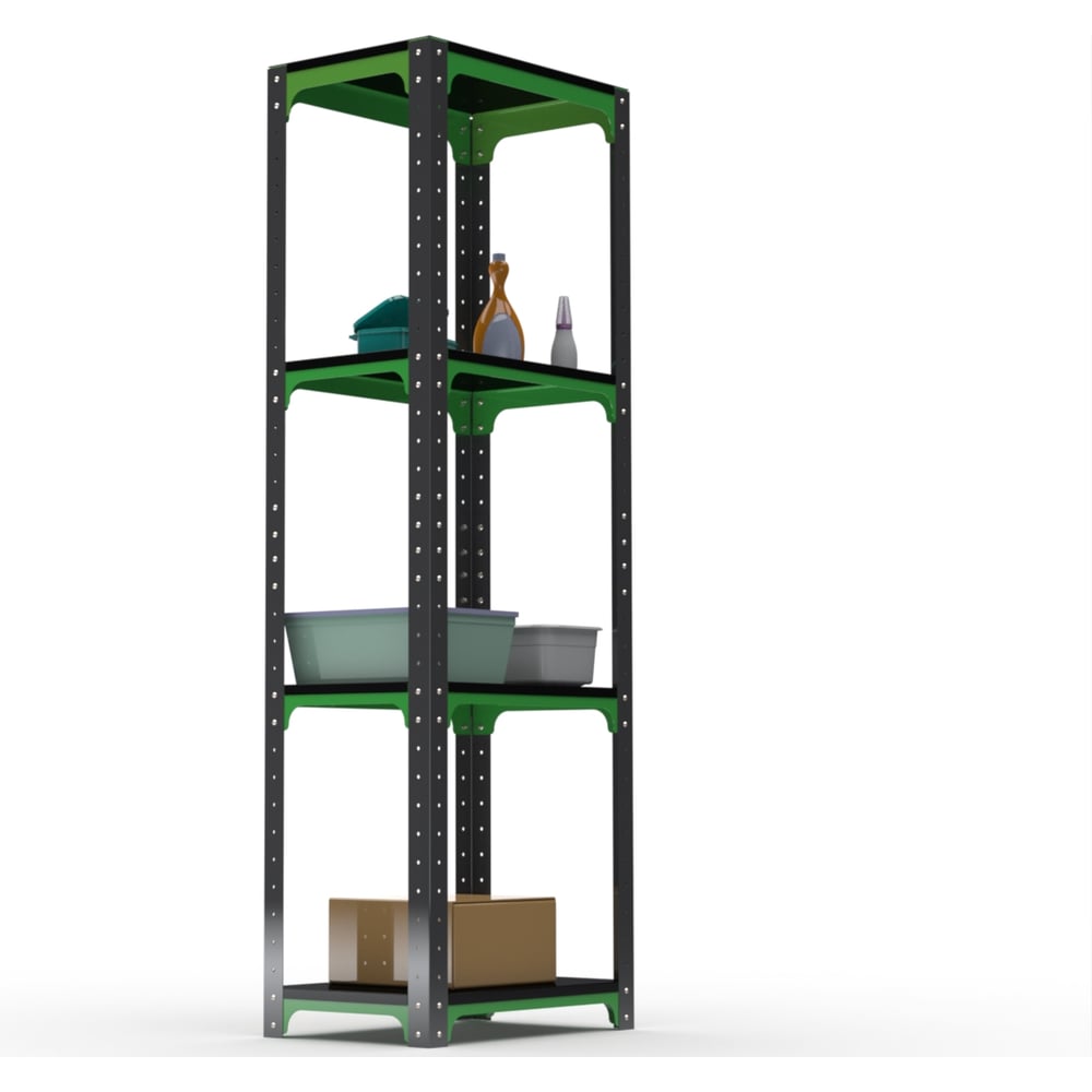 Изображение товара Стеллаж ООО Металекс Kit Comfort 1800х500х600 мм, 4 полки, сталь