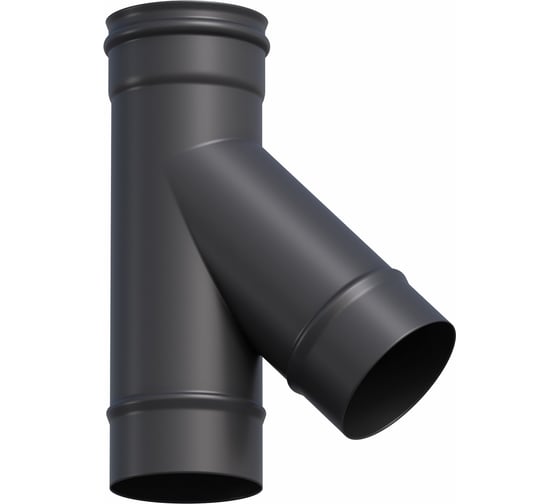 Изображение товара Тройник Металлик и Ко 135x150, AISI 430, 0.80, RAL 9005, терм. о О0000148149