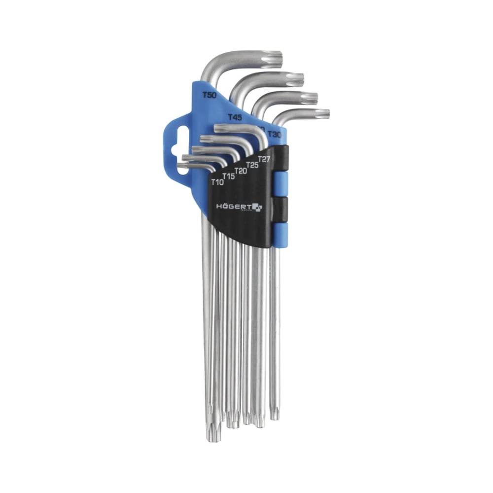 Набор удлиненных г-образных ключей HOEGERT TECHNIK алюминиевый пластиковый нож hoegert technik