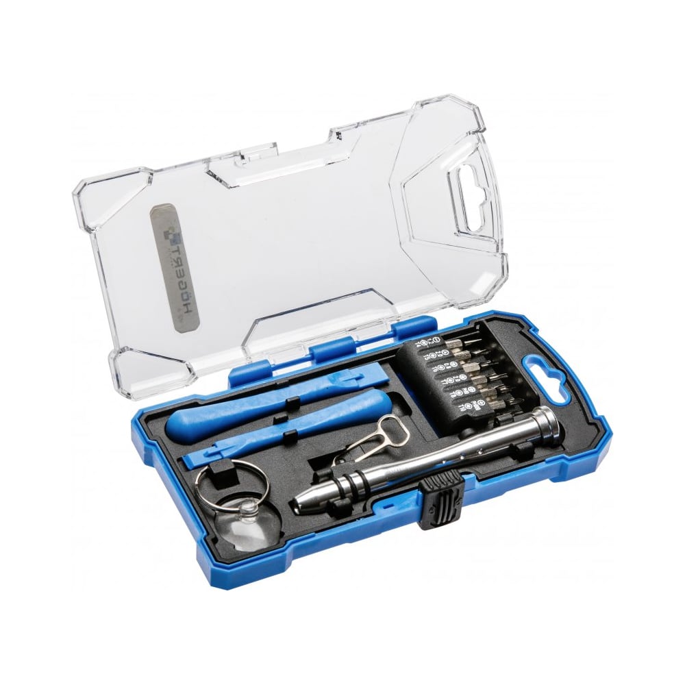 Набор для ремонта телефонов с отверткой для точных работ и битами HOEGERT TECHNIK 17 шт HT1S271