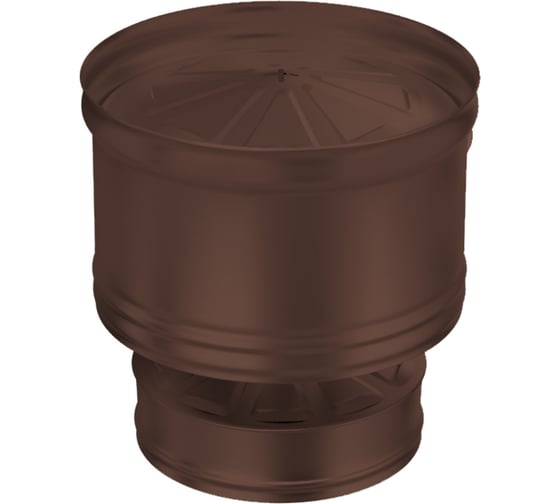 Изображение товара Оголовок с дефлектором Металлик и Ко 200x115; Оц 0.50 AISI 430 0.50 (конденсат) (RAL 8017) п о О0000072742