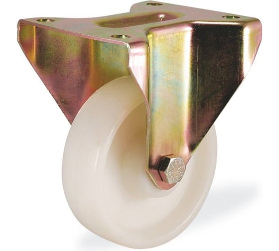 Изображение товара Большегрузная неповоротная колесная опора с площадкой KAMA 55 мм K-4107-RPB-055