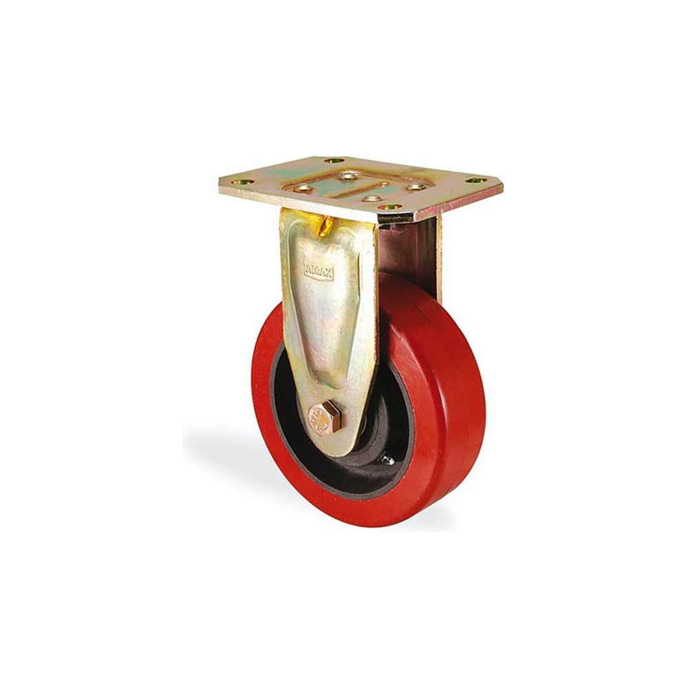 Изображение товара Большегрузная неповоротная колесная опора KAMA 200 мм с площадкой