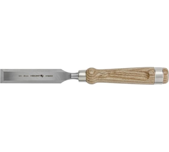 Изображение товара Плоская стамеска HOEGERT TECHNIK с деревянной рукояткой, 25 мм HT3B850