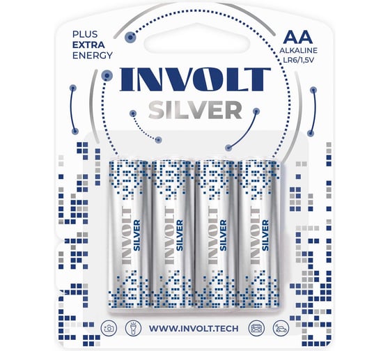 Изображение товара Батарейки INVOLT SILVER AA (LR6) 4B 930037