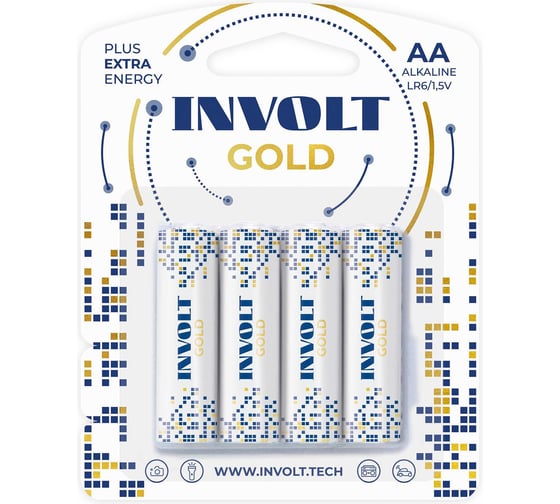 Изображение товара Батарейки INVOLT GOLD AA (LR6) 4B 930013