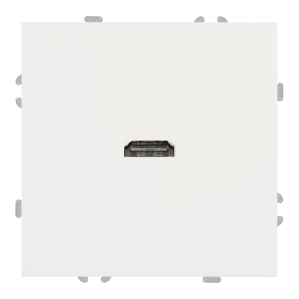 Изображение товара Розетка HDMI STEKKER 2.0 Type A механическая серия Эмили белый фарфор